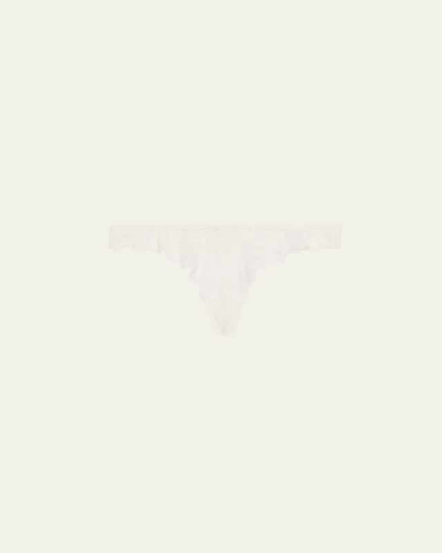Leche Moi Scalloped Lace Thong